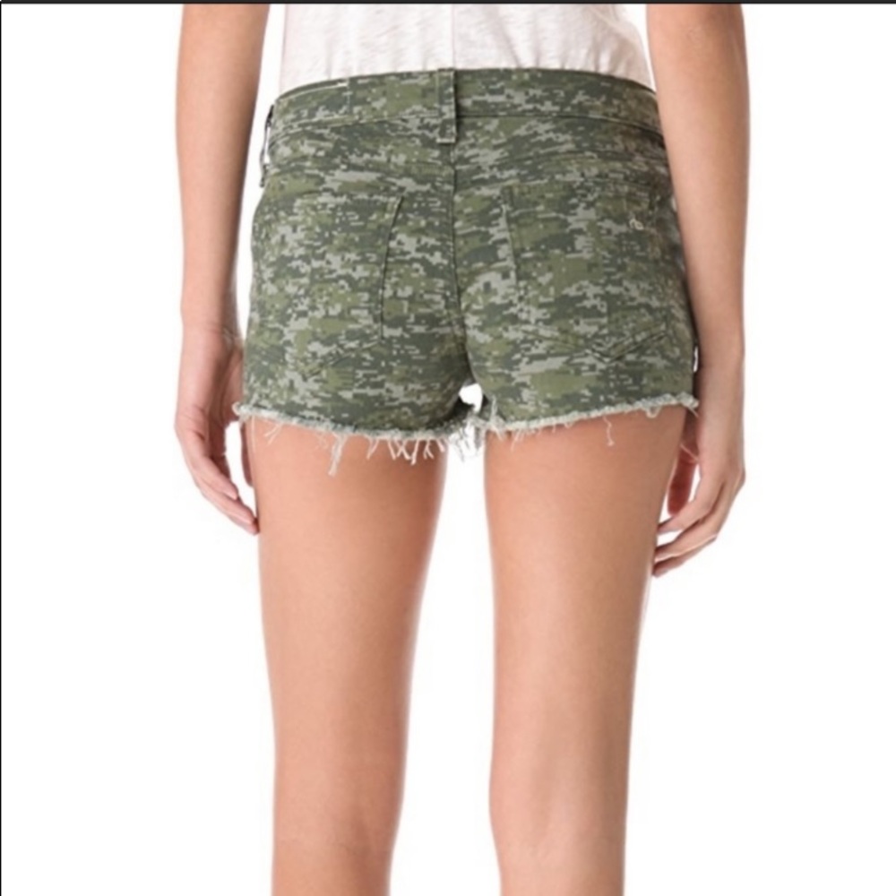 Rag & Bone Camo Denim Shorts size 28 - Picture 7 of 8